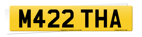 Registration number M422 THA